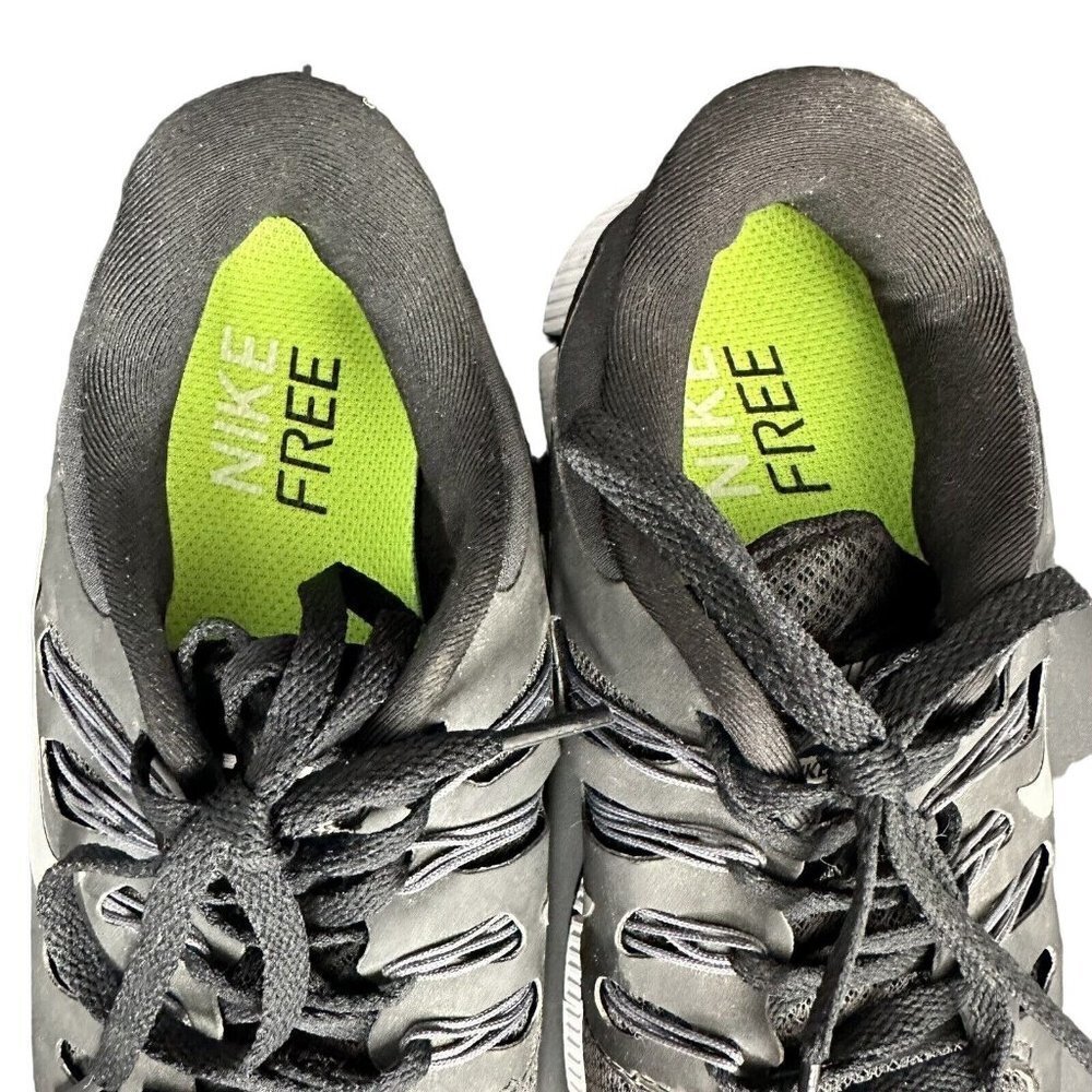 Nike Free Run 5.0 Running Shows Women 6.5 Black Grey White Sneakers - Picture 3 of 11